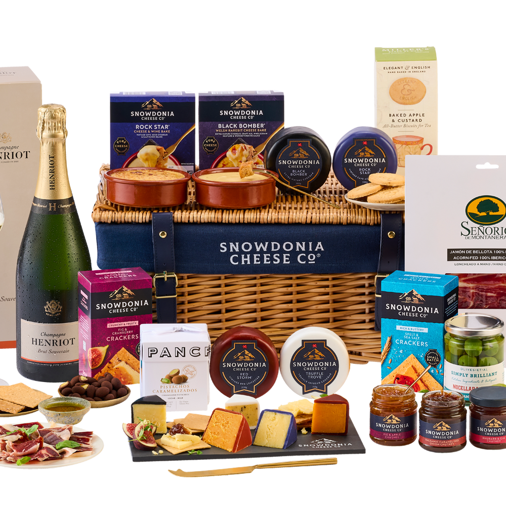 Cheese, Charcuterie & Champagne Wicker Hamper