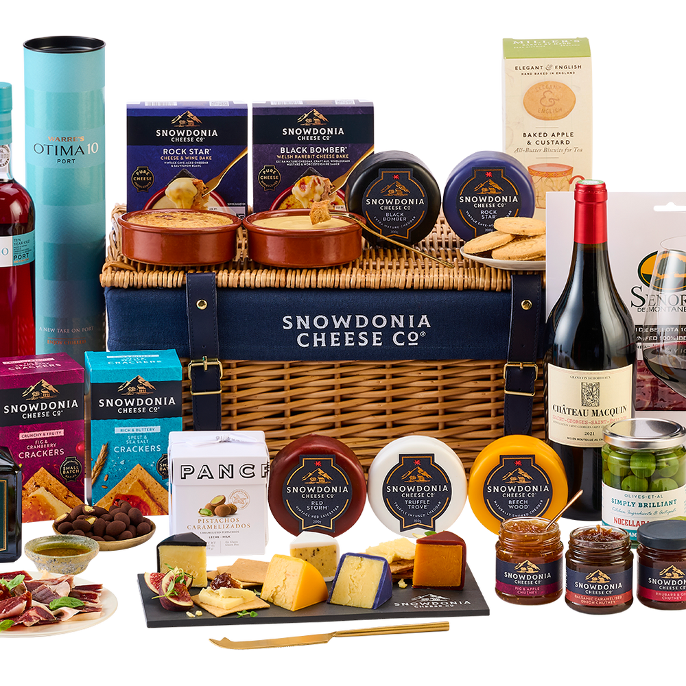 Cheese, Charcuterie & Fine Wine Wicker Hamper