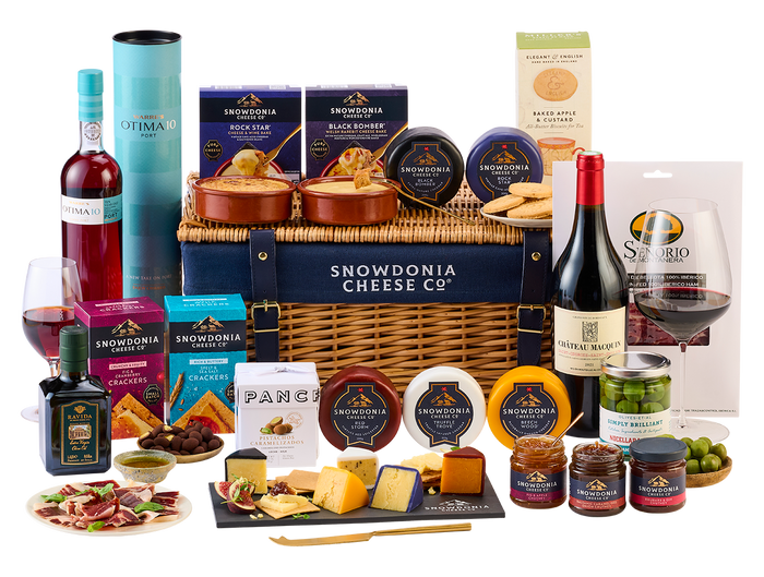 Cheese, Charcuterie & Fine Wine Wicker Hamper