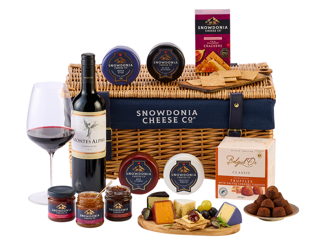 Cheese & Wine Wicker Hamper