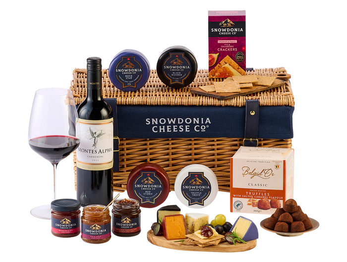 Cheese & Wine Wicker Hamper