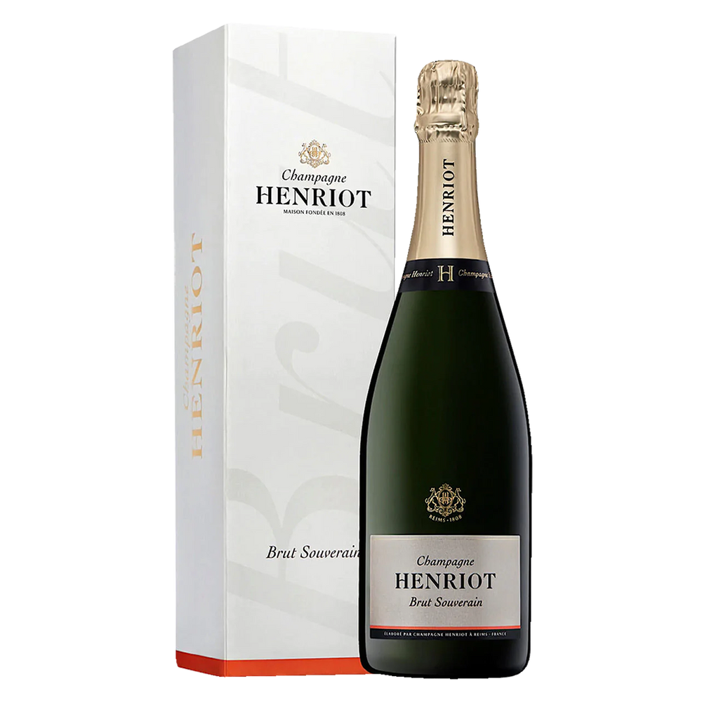 Henriot Brut Souverain NV Champagne gift box, 75cl