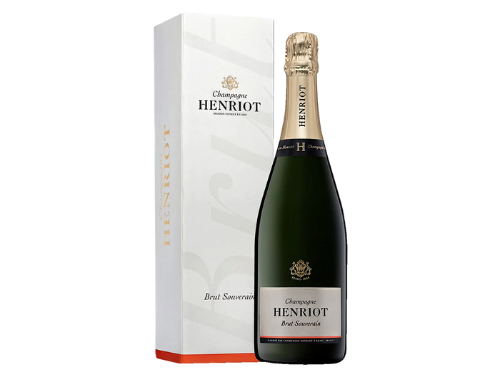 Henriot Brut Souverain NV Champagne gift box, 75cl