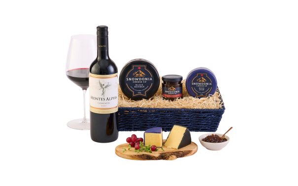 Cheese & Wine Gift Basket