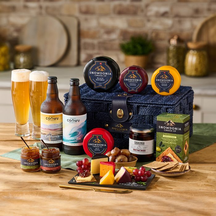 Ploughman’s Hamper of Luxury Cheese & Craft Beer